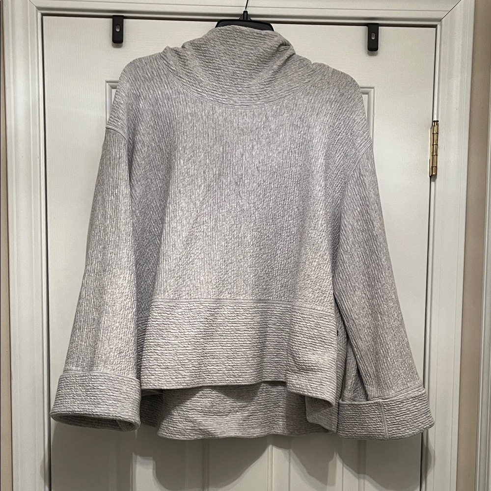 Lululemon Athletica Light Gray Cowl Neck Sweater